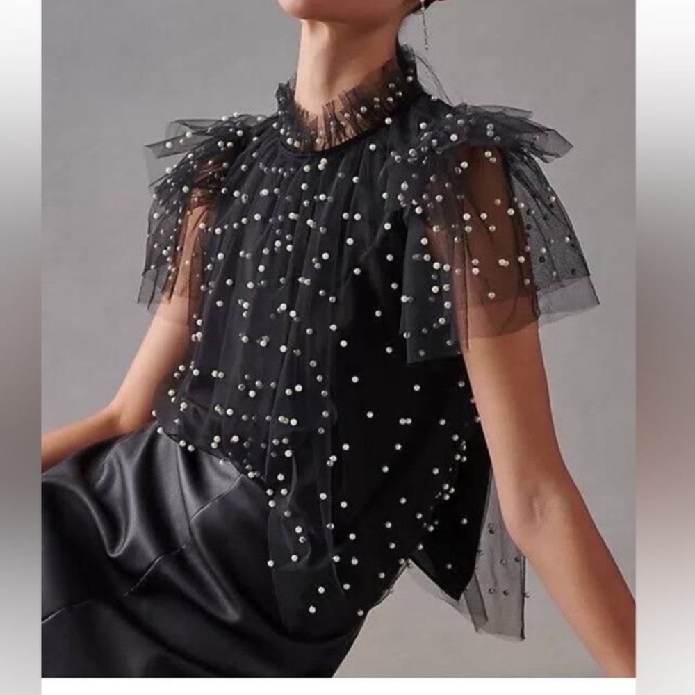 HUNTER BELL TULLE BLOUSE